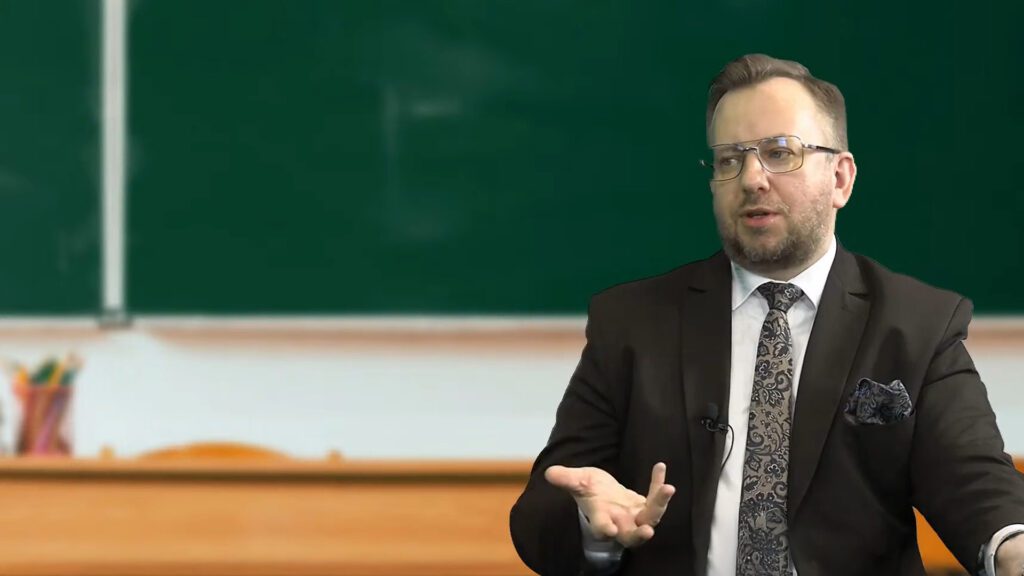 Mariusz Biniewski w studiu LCI