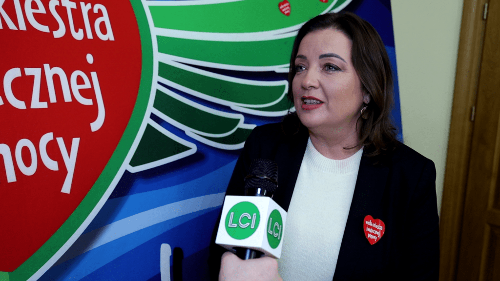 Joanna Malon podczas udzielania wywiadu Lubuskiemu Centrum Informacyjnemu