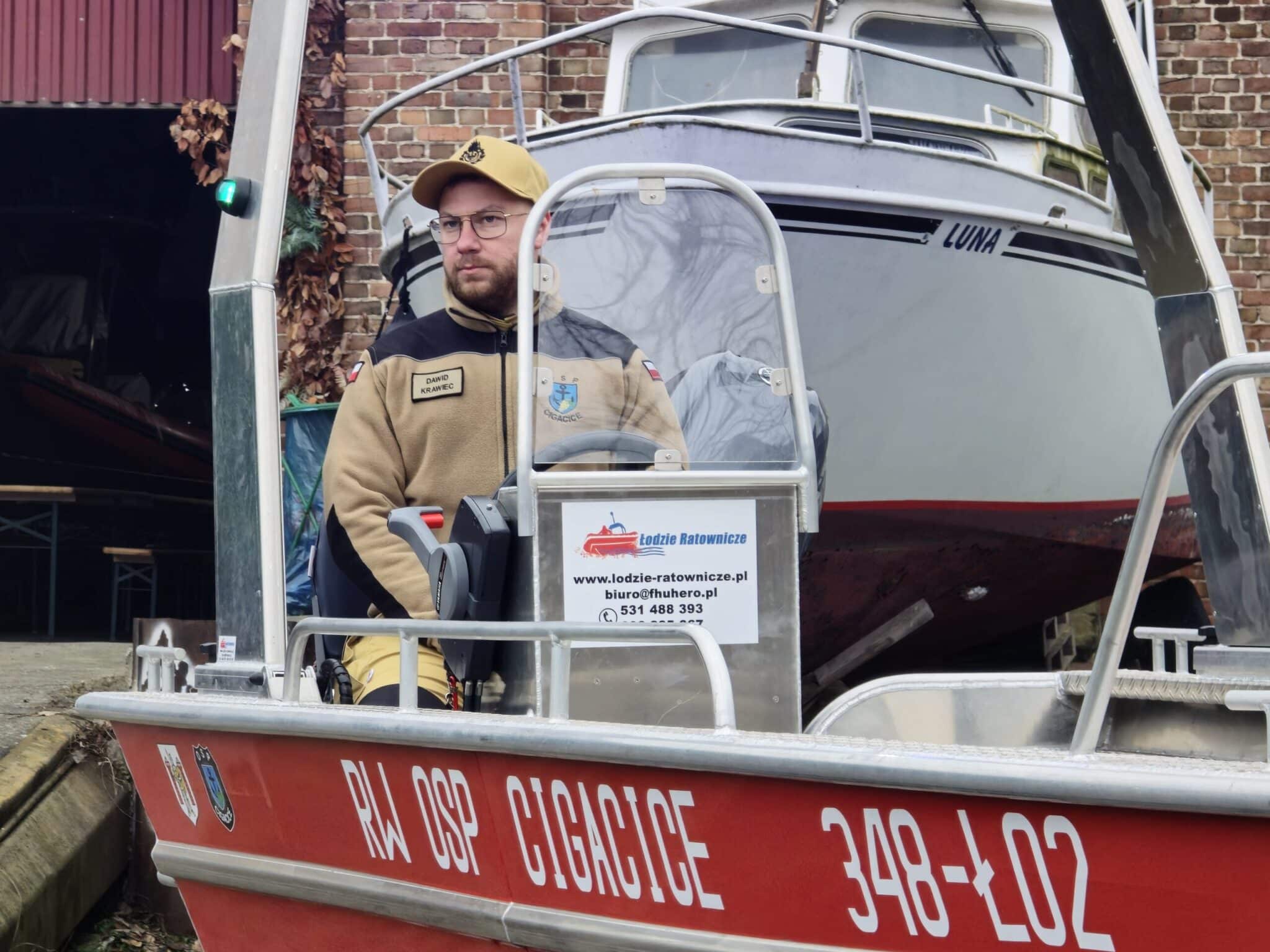 OSP Cigacice  Szybka i gotowa do akcji  nowa łódź OSP Cigacice