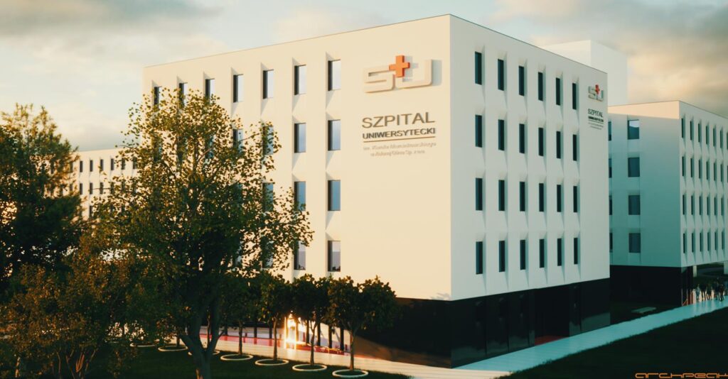 Wizualizacja szpitala onkologicznego w Zielonej Górze