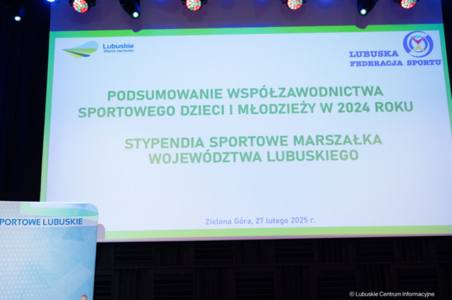 Stypendia sportowe Marszałka Województwa Lubuskiego. 27.02.2025