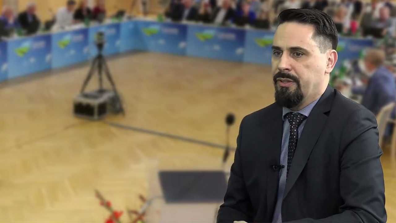 Sławomir Kotylak radny województwa z PO w studiu Lubuskiego Centrum Informacyjnego  Kotylak Chcemy przywracać Zastalowi blask WIDEO