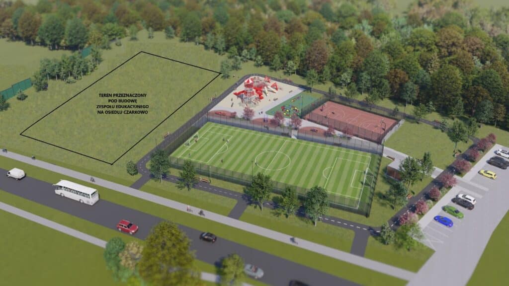 Wizualizacja szkoły na Czarkowie