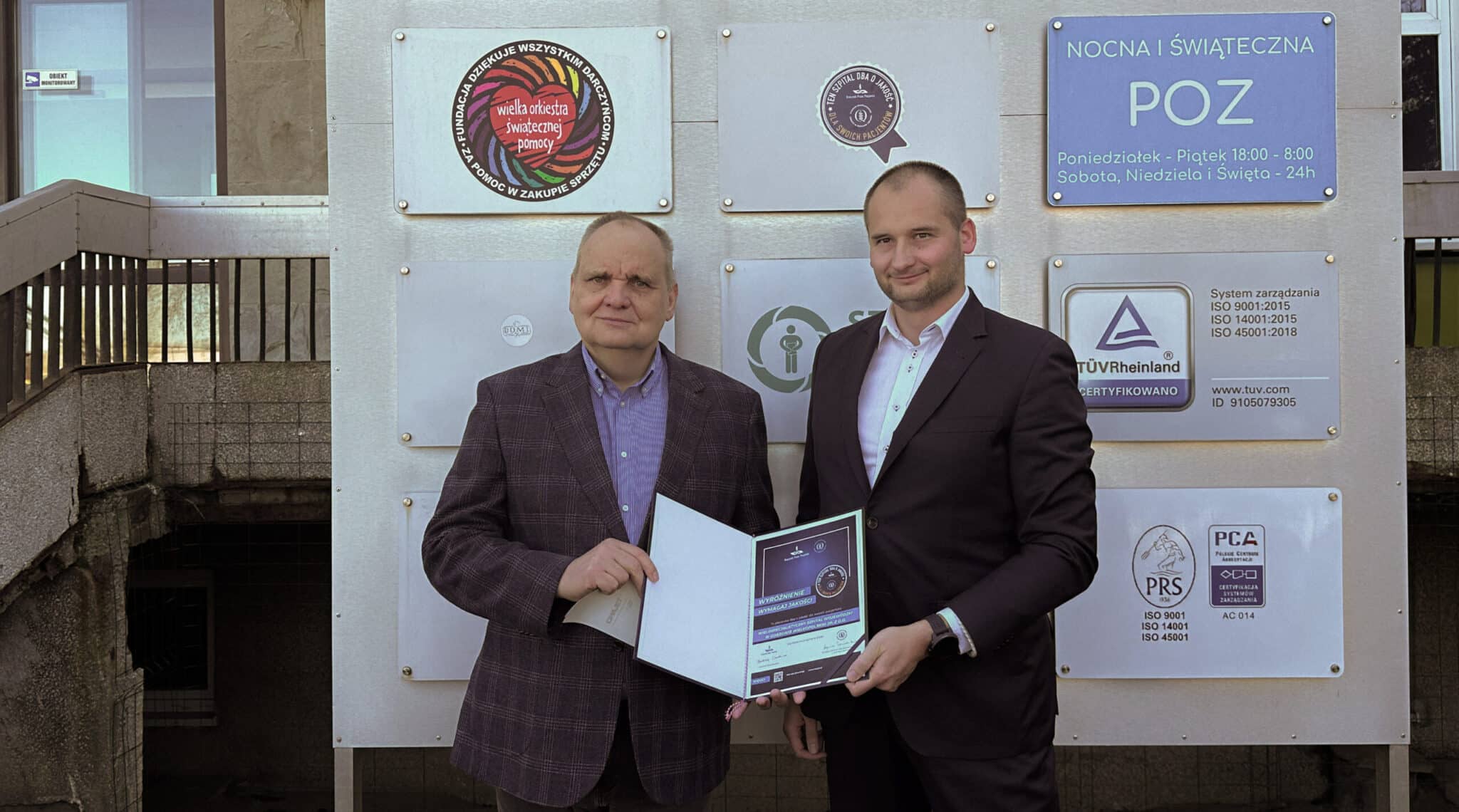 Certyfikat dla WsW w Gorzowie Wlkp  Gorzowski szpital z prestiżowym certyfikatem