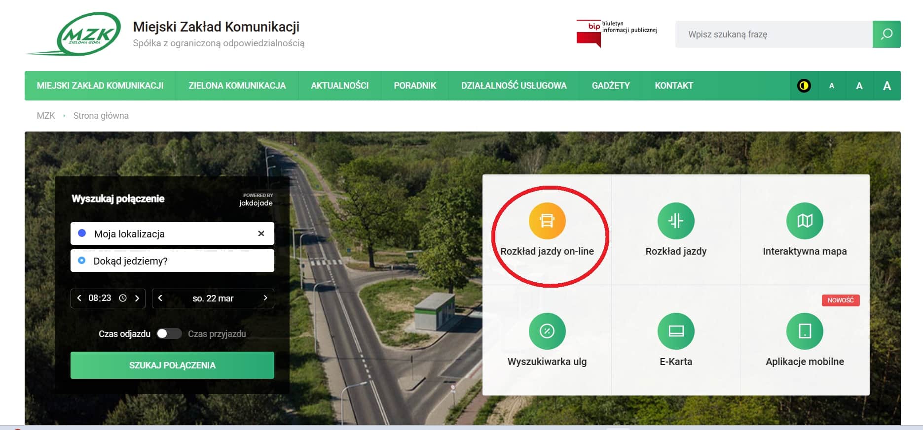 Strona MZK z rozkładem jazdy online z ułatwieniami  Zielonogórskie MZK wprowadziło ułatwienia dla słabowidzących Dodatkowa wersja rozkładu jazdy ułatwi odnaleźć kursy