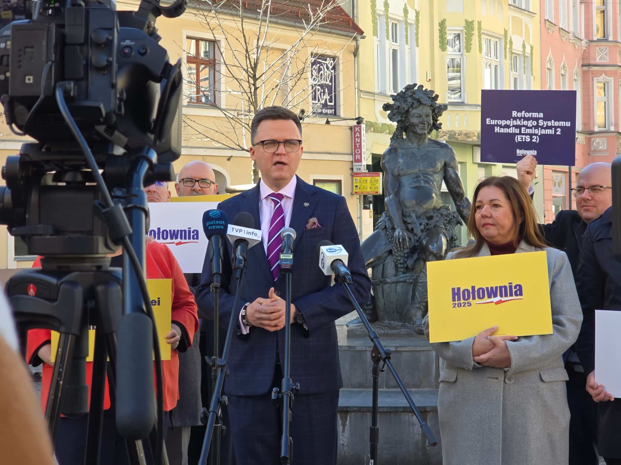   Szymon Hołownia walczył o głosy w Zielonej Górze