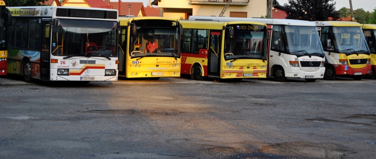 Zajezdnia MZK Żagań Zajezdnia MZK Żagań Kilkadziesiąt procent lubuskich uczniów dojeżdża do szkoły