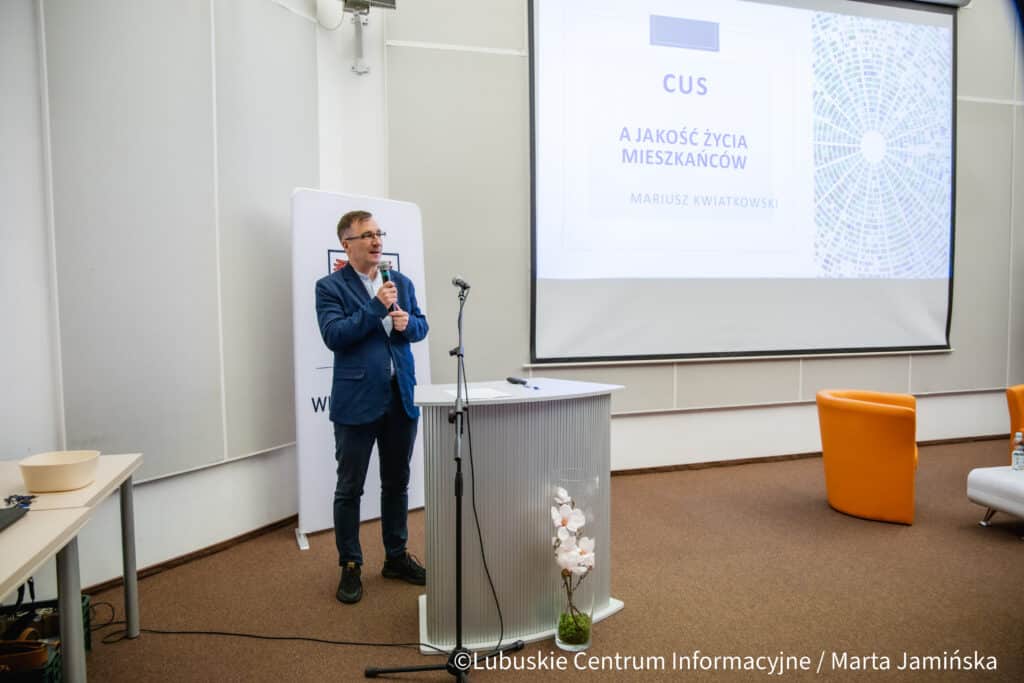 Profesor Mariusz Kwiatkowski na konferencji ws. CUS w Gorzowie Wlkp.