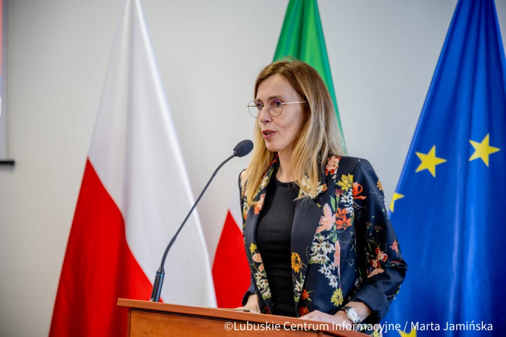 Hanna Dębska podczas sesji Rady Miasta Gorzowa Wlkp.