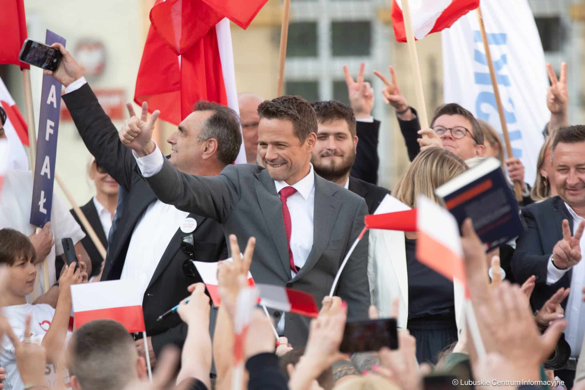 Rafał Trzaskowski w lubuskiem. 14.05.2025 Trzaskowski minimalnie przed Nawrockim Będzie druga tura SONDAŻ IPSOS