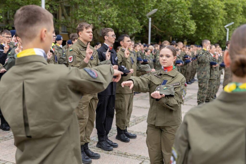 Ślubowanie pierwszych roczników kadetów szkół mundurowych województwa lubuskiego.