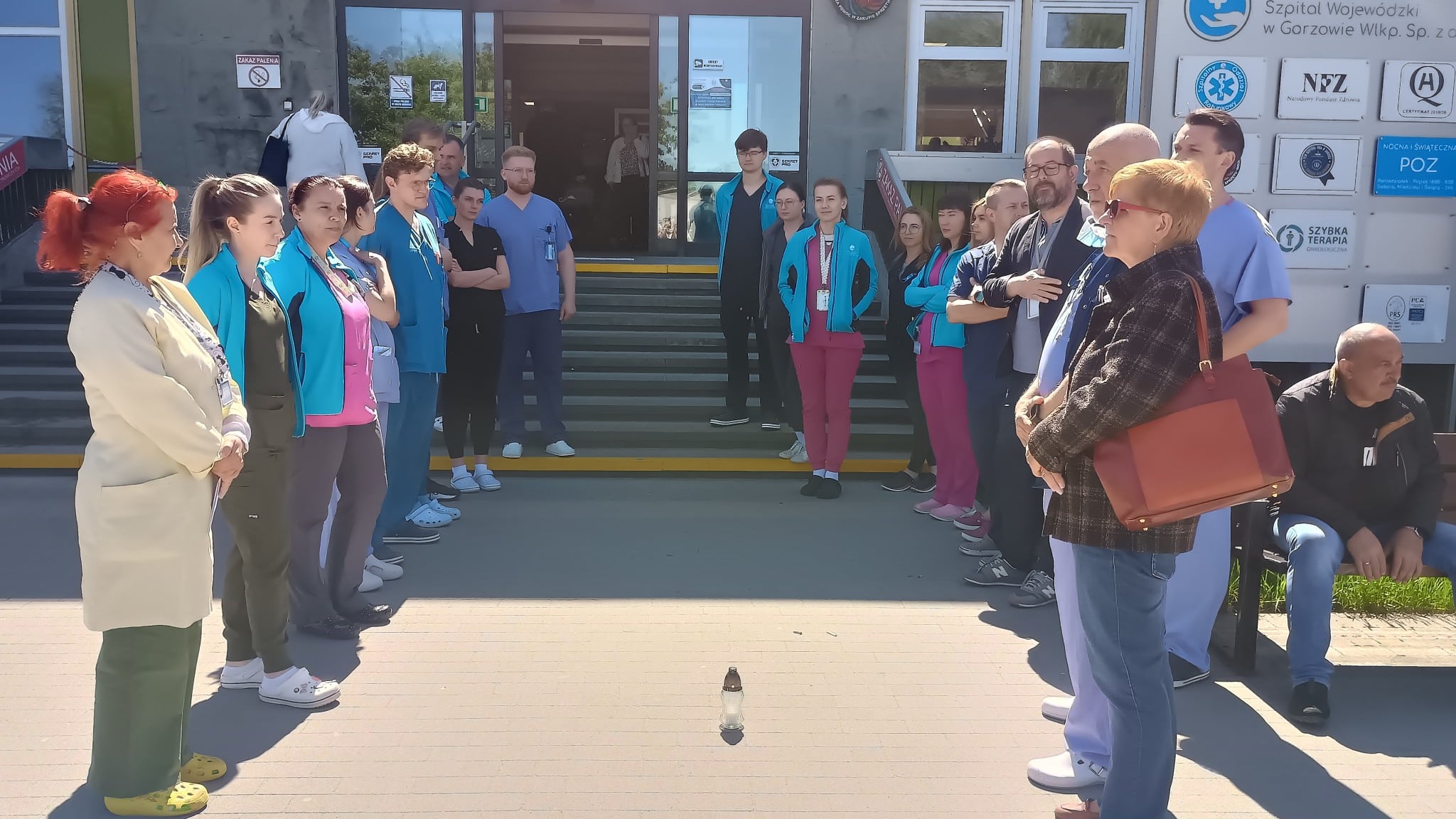 496036590_1368794194613495_409848171692237161_n Gorzowscy medycy solidaryzują się ze zmarłym ortopedą Gorzowscy medycy złożyli hołd zamordowanemu ortopedzie