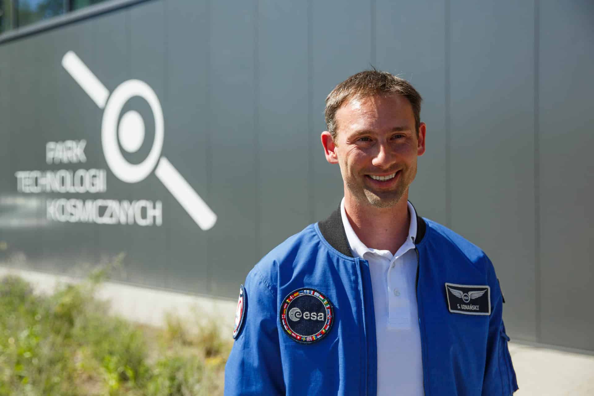   Polski astronauta Sławosz Uznański Wiśniewski w kosmosie