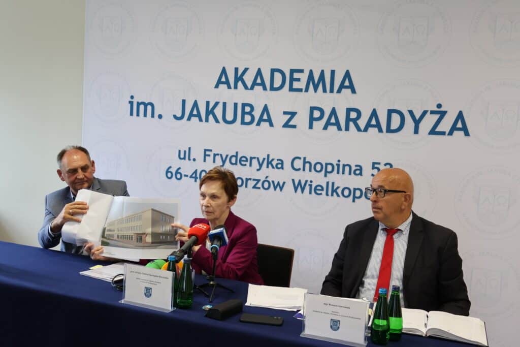 Nowy rozdział dla gorzowskiej AJP. Będzie nowy budynek rektoratu Konferencja prasowa w AJP, fot. uczelnia.