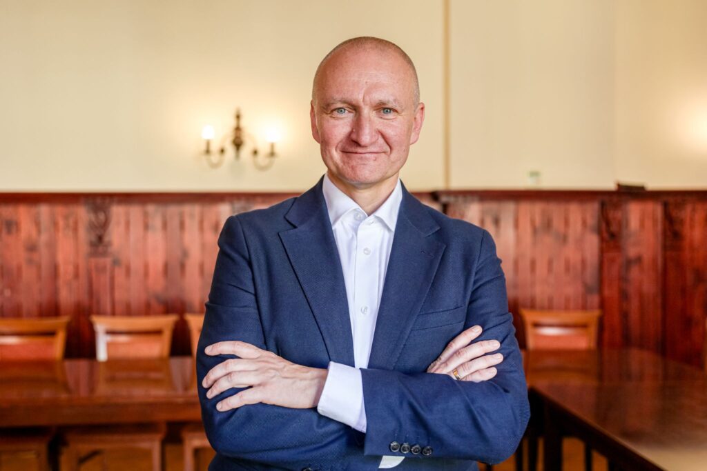 Adam Kołwzan, burmistrz Drezdenka.