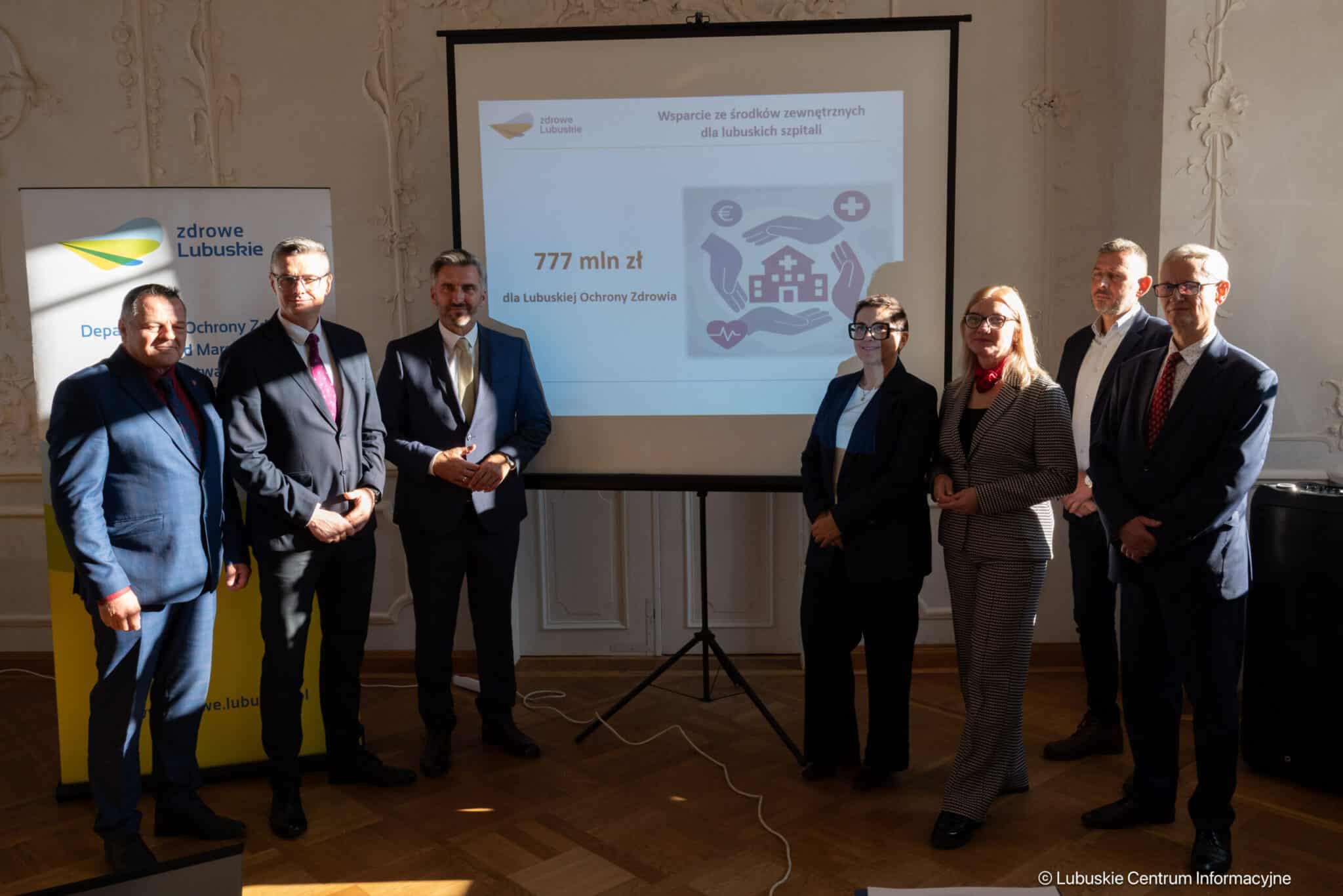 Konferencja prasowa w Zaborze. 20.10.2025 Rekordowe nakłady na ochronę zdrowia w Lubuskiem WIDEO