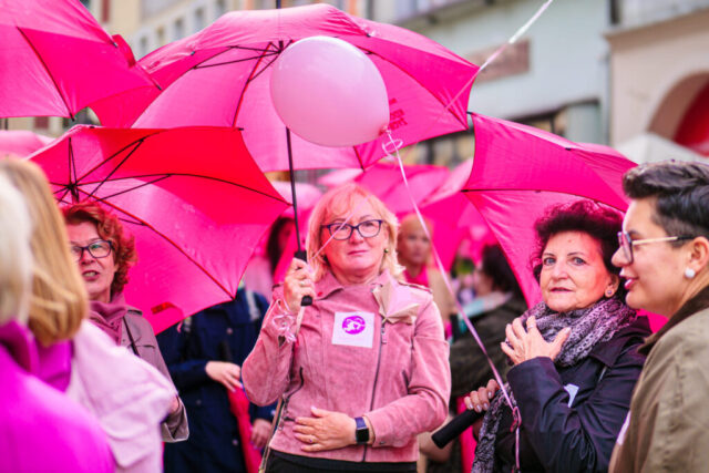 10.10.2025, Zielona Góra. Różowy Marsz. Fot. Karol Kolba
