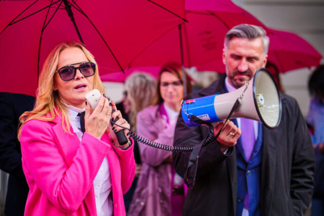 10.10.2025, Zielona Góra. Różowy Marsz. Fot. Karol Kolba