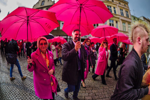 10.10.2025, Zielona Góra. Różowy Marsz. Fot. Karol Kolba