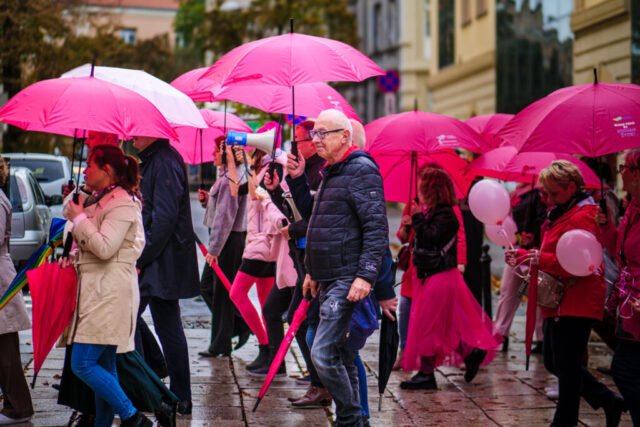 10.10.2025, Zielona Góra. Różowy Marsz. Fot. Karol Kolba