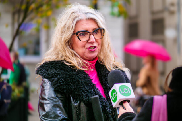 10.10.2025, Zielona Góra. Różowy Marsz. Fot. Karol Kolba