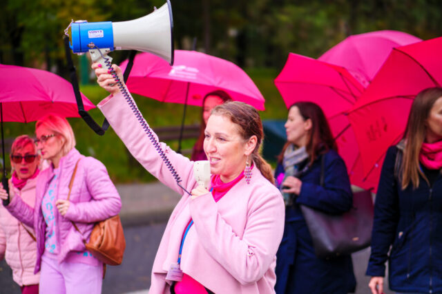 10.10.2025, Zielona Góra. Różowy Marsz. Fot. Karol Kolba