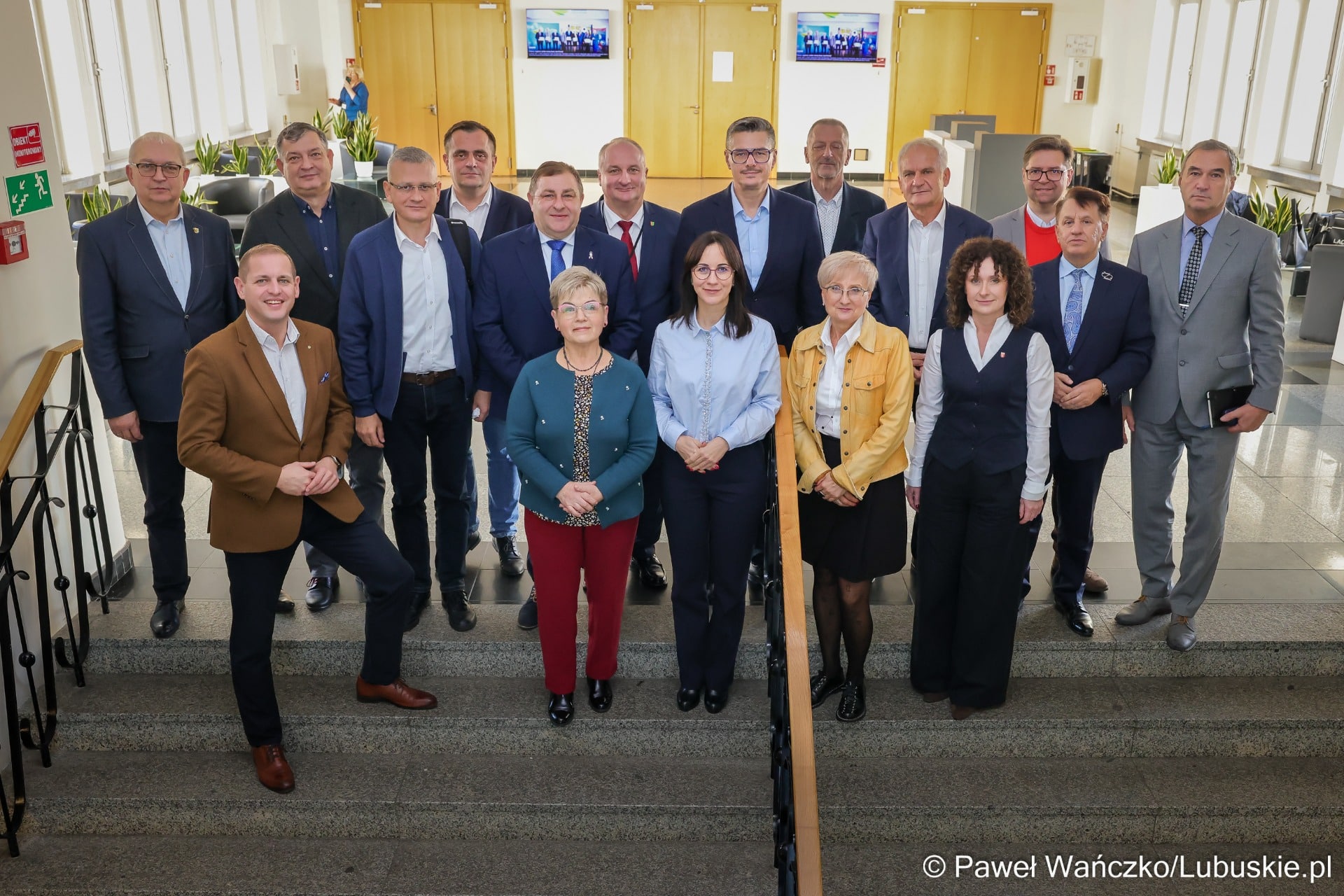   Wszyscy lubuscy starostowie z wizytą w urzędzie marszałkowskim