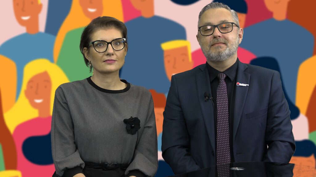 Prof. Dorota Szaban z UZ i Robert Wróbel, p.o. Dyrektora Urzędu Statystycznego w Zielonej Górze