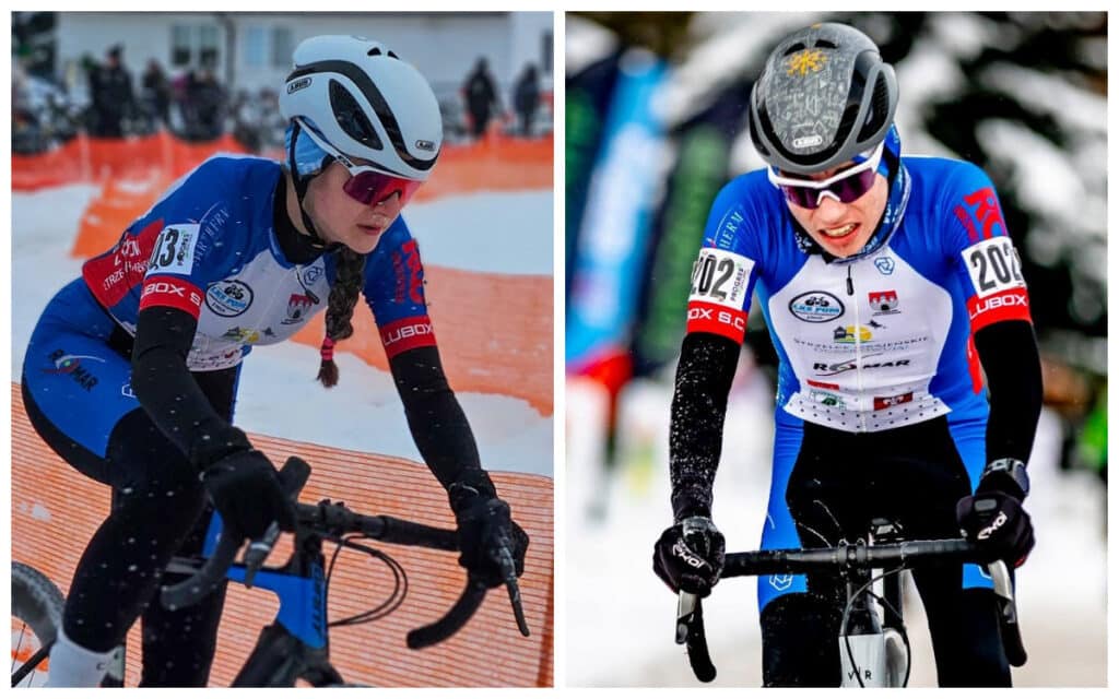 Dziewczyna i chłopak na rowerach