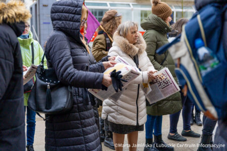 Protest pod Urzędem Miasta Gorzowa Wlkp.