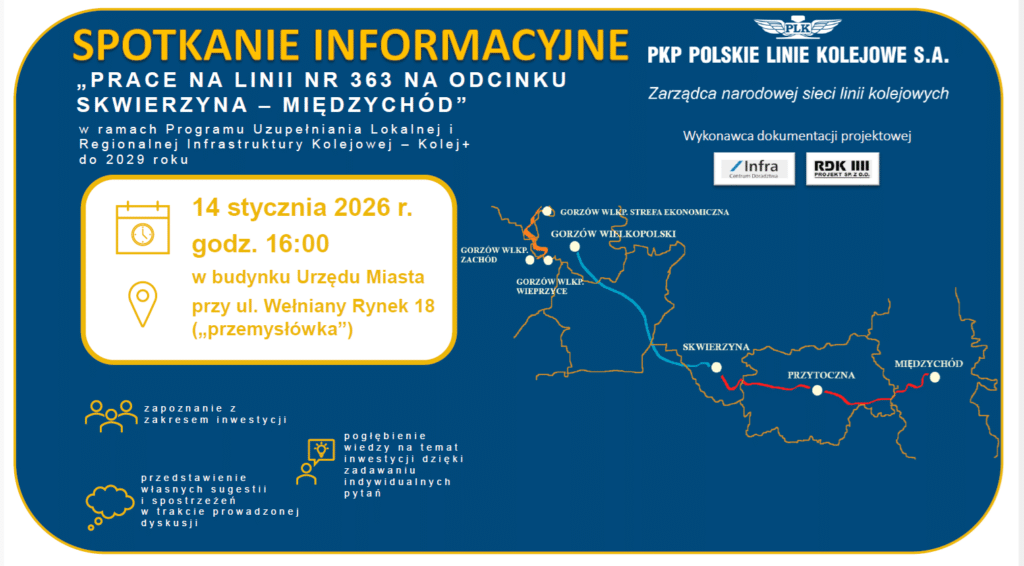 Budowa linii Skwierzyna–Międzychód napiera tempa 