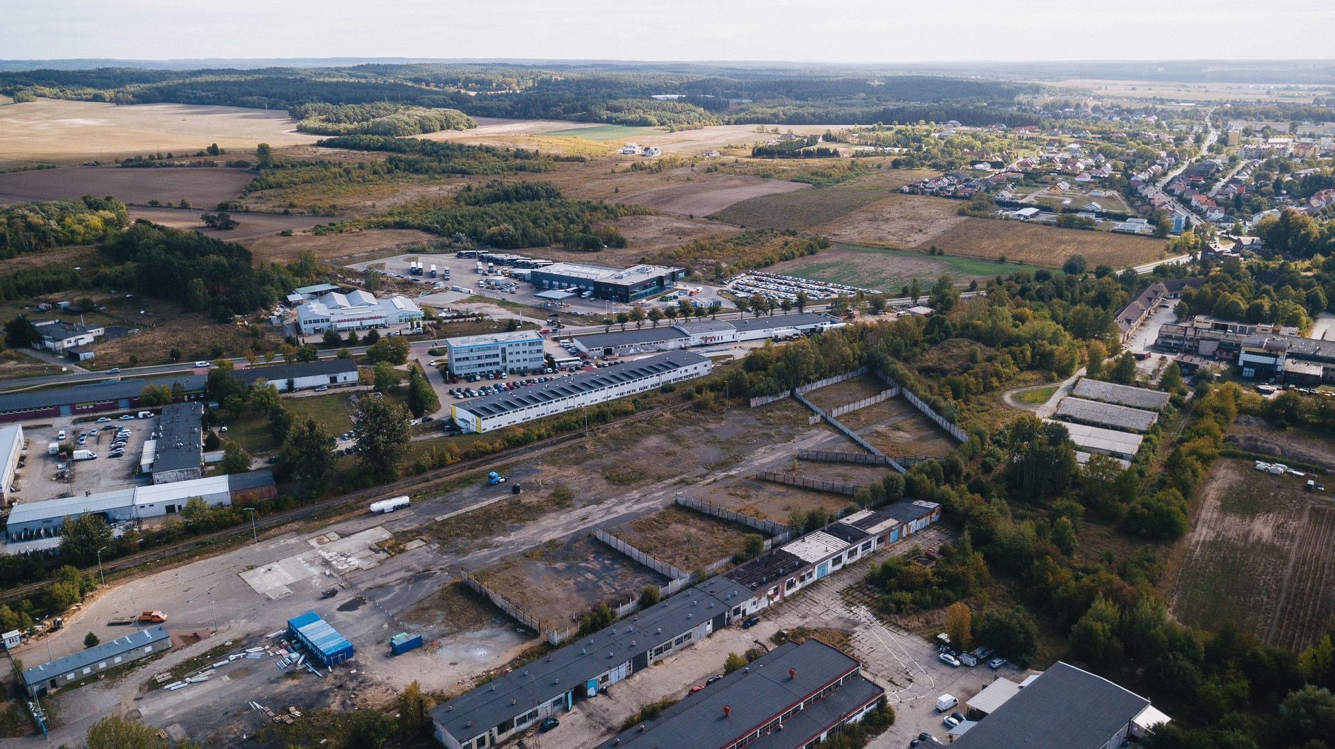 Sulęcińskie tereny inwestycyjne z lotu ptaka  Sulęcin miękki jak aksamit Fabryka Velvet coraz bliżej