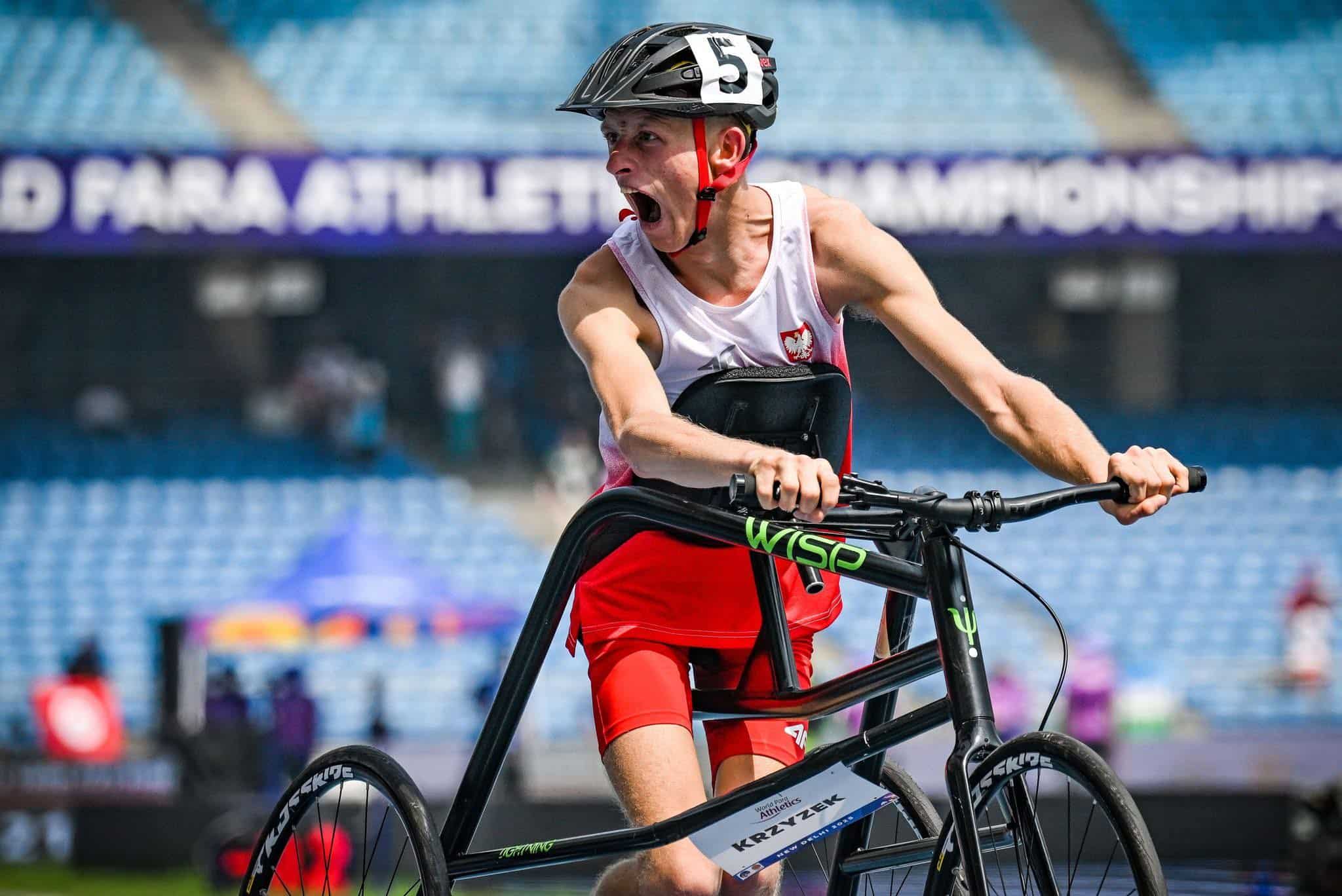 Artur Krzystek Artur Krzyżek mistrz świata w frame running Fot Start Gorzów Krzyżek w plebiscycie obok Igi Świątek