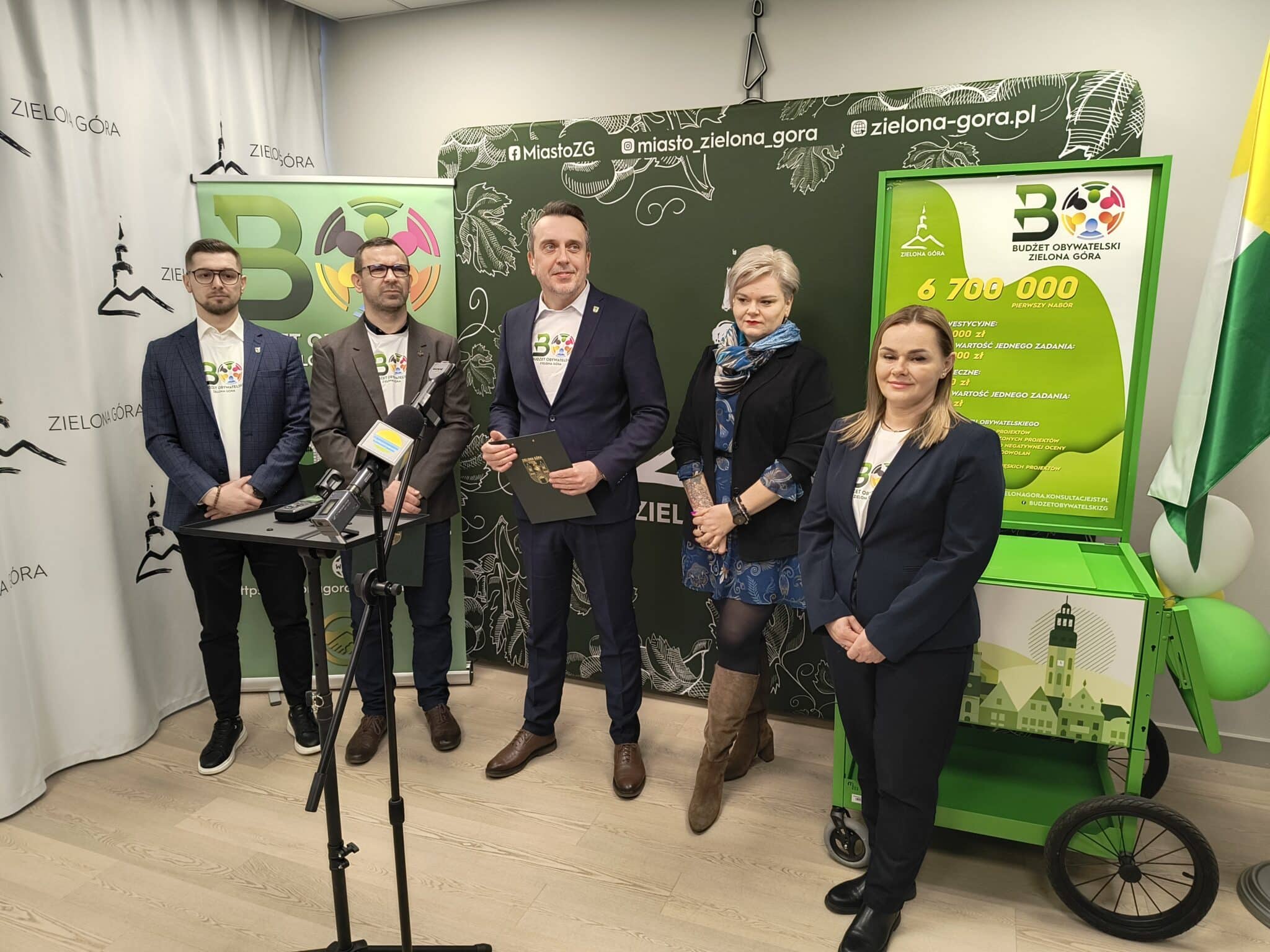 W tym roku mieszkańcy Zielonej Góry będą głosować w dwóch budżetach obywatelskich Szczegóły pierwszego z nich przedstawiono podczas konferencji w urzędzie miasta Fot Dariusz Nowak  Budżet obywatelski ruszy 1 kwietnia i to nie żart na prima aprilis