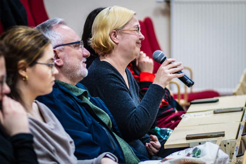 Spotkanie z Tomaszem Raczkiem na Uniwersytecie Zielonogórskim. Fot. Karol Kolba/ LCI Kino musi wyzwalać emocje