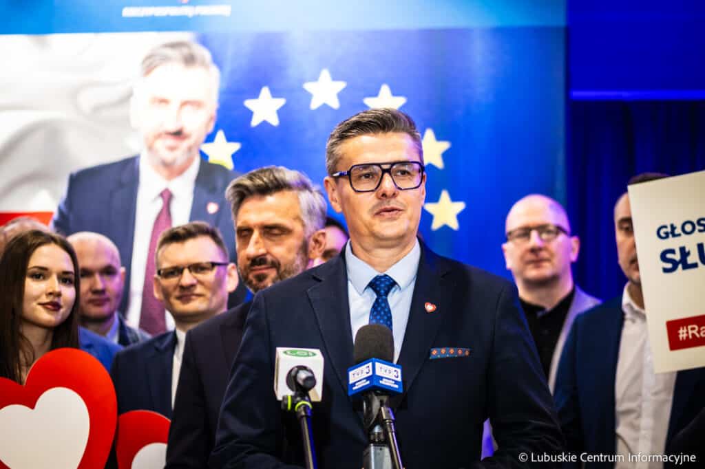 Konferencja prasowa Waldemara Sługockiego. Fot. Karol Kolba/ LCI