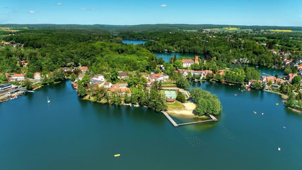 Łagów Ten lubuski widok można nazwać ikonicznym