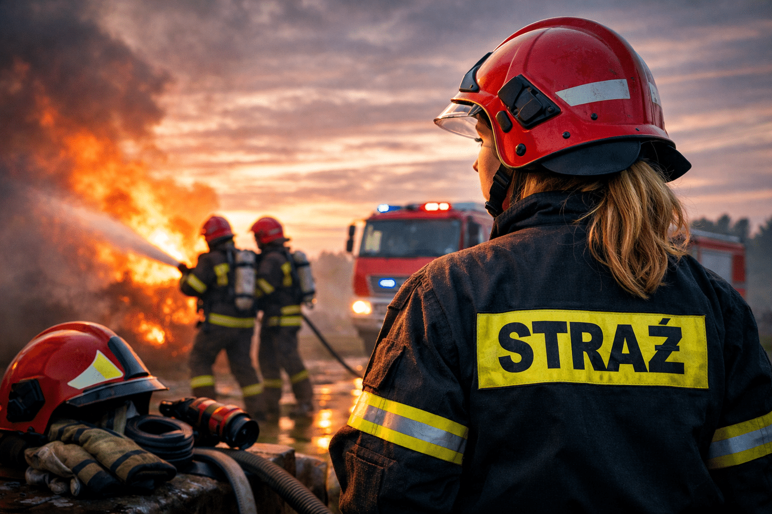 Kobiety w straży pożarnej stanowią jedynie 8 procent w skali kraju o wiele więcej jest ich w policji Zdjęcie ilustracyjne  Od zawsze dowodzą nie zawsze w mundurze