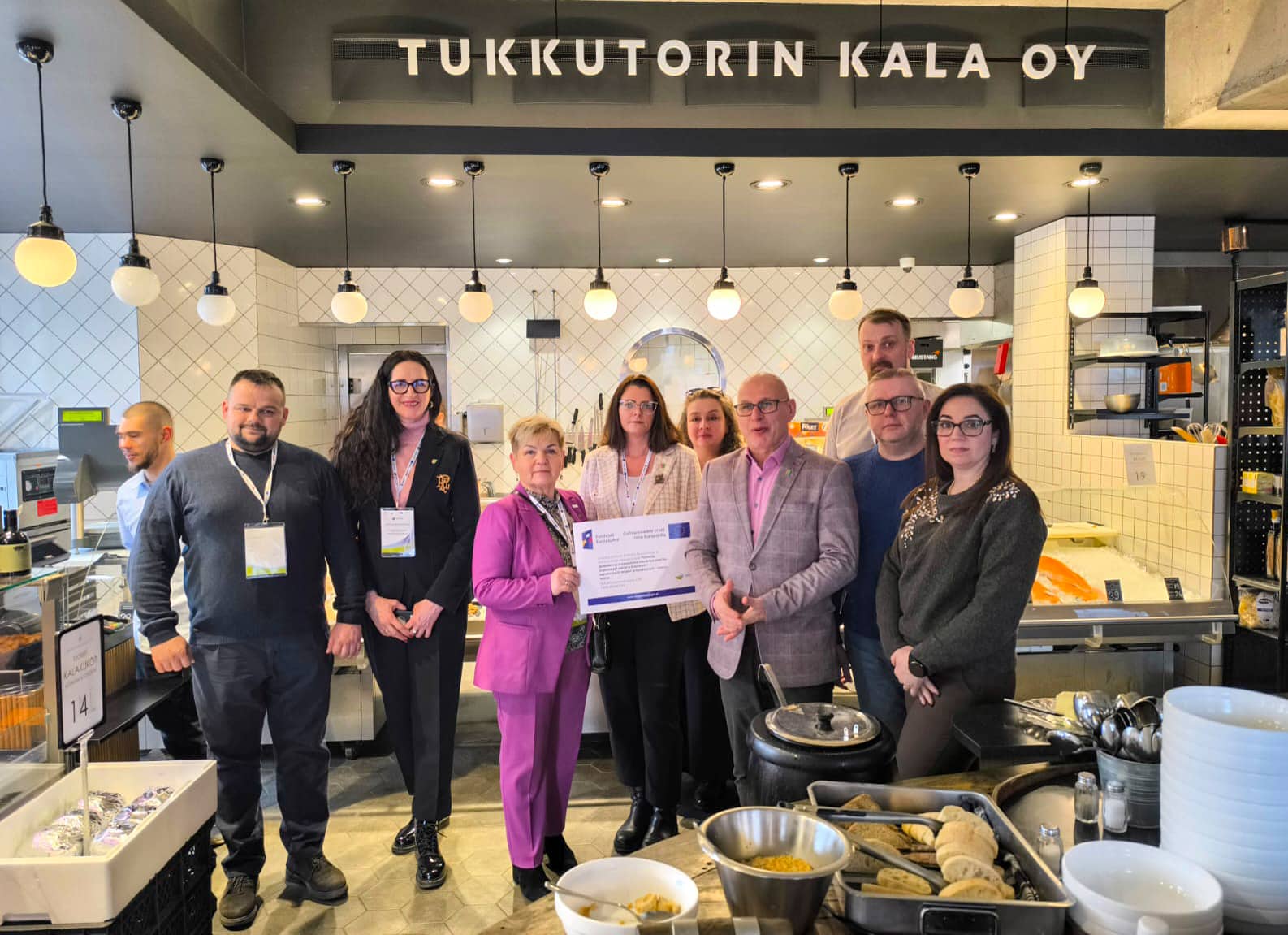 Lubuszanie podczas jednego z wielu spotkań w Finlandii  Lubuskie smaki podbijają Finlandię